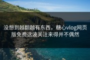 没想到越翻越有东西，糖心vlog网页版免费这波关注来得并不偶然