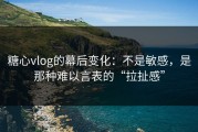 糖心vlog的幕后变化：不是敏感，是那种难以言表的“拉扯感”