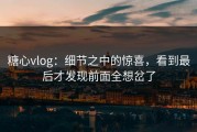 糖心vlog：细节之中的惊喜，看到最后才发现前面全想岔了