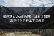 揭开糖心Vlog的秘密：细看才知道，真正特别的根本不是表面