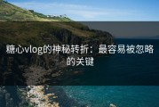 糖心vlog的神秘转折：最容易被忽略的关键