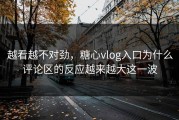 越看越不对劲，糖心vlog入口为什么评论区的反应越来越大这一波