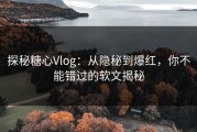 探秘糖心Vlog：从隐秘到爆红，你不能错过的软文揭秘
