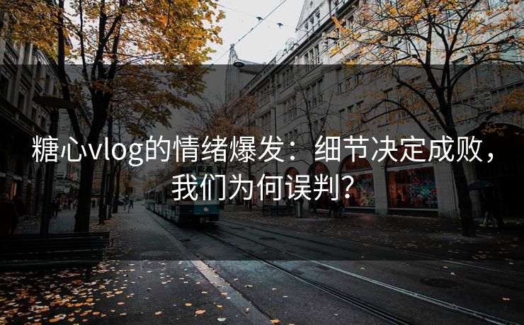 糖心vlog的情绪爆发：细节决定成败，我们为何误判？